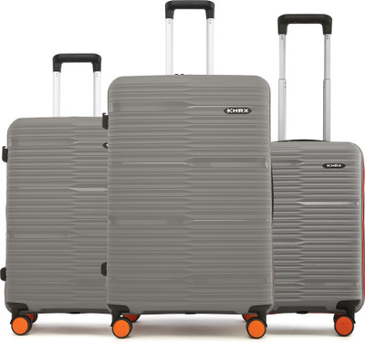 HRX by Hrithik Roshan Zanzibar 3 (Small 58cm | Medium 66cm | Large 75cm) Cabin & Check-in Set 8 Wheels - 30 inch