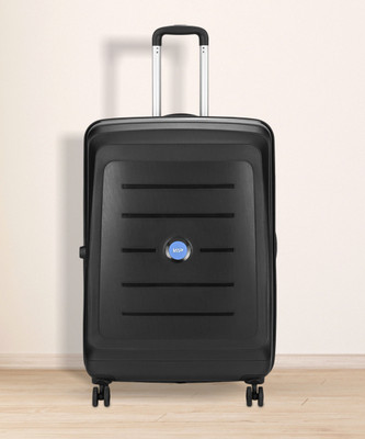 VIP CORSA STROLLY 76 360 JET BLACK Expandable  Check-in Suitcase 8 Wheels - 30 Inch