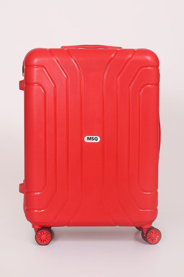 Msq Enterprises Textured Hard-Side Medium Check-in Suitcase 4 Wheels - 28 Inch