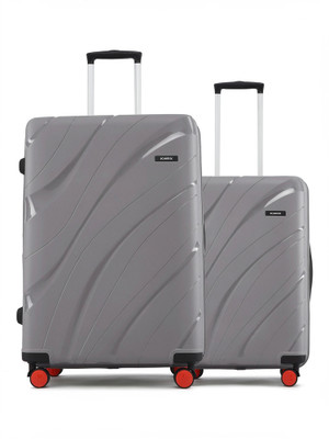 HRX by Hrithik Roshan Madrid 2 (Small 58cm | Medium 66cm) Cabin & Check-in Set 8 Wheels - 26 inch