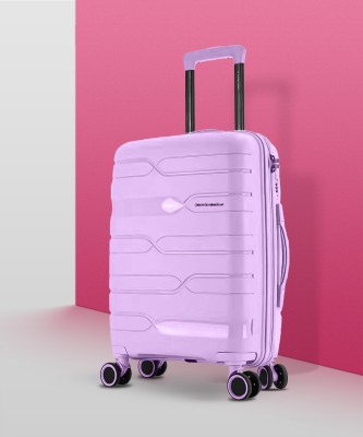 NASHER MILES Paris Hard-sided Polypropylene Check-In Luggage Purple 65cm Trolley bag Check-in Suitcase 8 Wheels - 24 inch