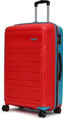 YAYAVAR TOKYO REMIX FunColours UNBREAKABLE PREMIUM RANGE(5 YEARS INTERNATIONAL WARRANTY) Check-in Suitcase 8 Wheels - 28 inch
