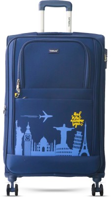 Timus Salsa Plus 68 cm with Spinner Wheels,Medium Cabin Size Travel Luggage -TSA Lock Expandable  Cabin Suitcase 8 Wheels - 24 inch
