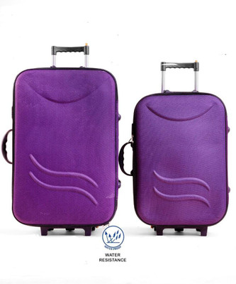 RKCOLLECTION Suitcase cabin bag set of 2 Hard Sided Luggage/Suitcase/Trolley Bag Expandable  Cabin & Check-in Set 3 Wheels - 24 inch