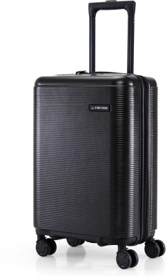 Stony Brook by Nasher Miles Dunes Hard-Sided Polycarbonate Cabin Black 20 inch|55cm Trolley Bag Cabin Suitcase - 20 inch