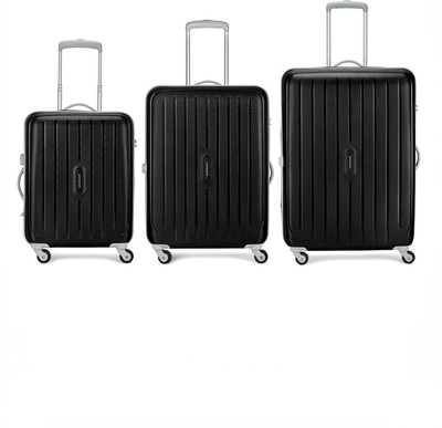 ARISTOCRAT Photon Set of 3 (Small 55cm | Medium 64cm | Large 75cm) - Trolley Bag Cabin & Check-in Set 4 Wheels - 28 inch