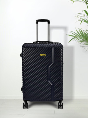 WROGN Vivid-Light-Weight & Durable Polycarbonate Blue Hard Luggage Check-in Suitcase 8 Wheels - 28 Inch
