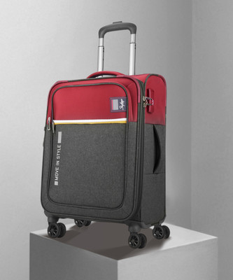 SKYBAGS Softsided Set of 2 Small & Medium Stylish Luggage Trolley with 8 wheels |Unisex Expandable  Cabin & Check-in Set 8 Wheels - 28 Inch