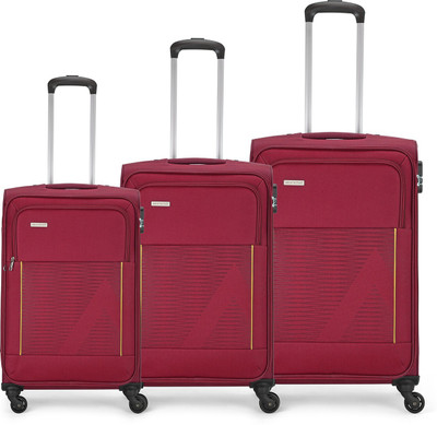 ARISTOCRAT Titus 3P Set (Cabin+Medium+Large) - Trolley Bag Cabin & Check-in Set 4 Wheels - 31 Inch