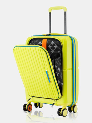 NASHER MILES Springfield HardSide Polypropylene Cabin Laptop Compartment Trolley Bag Cabin Suitcase 8 Wheels - 20 inch