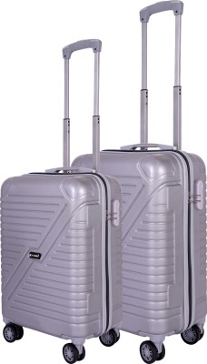 v carry 2P Set (Cabin+Medium) - Trolley Bag Cabin & Check-in Set 8 Wheels - 26 inch