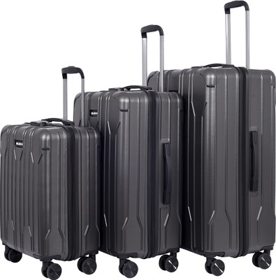 KILLER X track Light-Weight & Durable Polycarbonate Green Hard Luggage Cabin & Check-in Set 8 Wheels - 28 inch