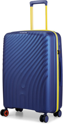 NASHER MILES Capri TSA Lock Hardside Polypropylene Check-in Luggage Trolley Bag for Travel Check-in Suitcase 8 Wheels - 24 inch