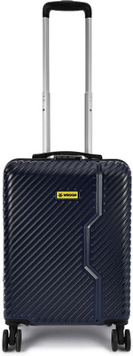 WROGN Vivid-Light-Weight & Durable Polycarbonate Blue Hard Luggage Check-in Suitcase 8 Wheels – 20 Inch