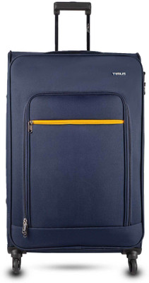 Timus Nexon 78cm Soft Trolley Luggage Bag Check-in Travel Luggage & Suitcase- TSA Lock Expandable  Check-in Suitcase 8 Wheels - 28 inch