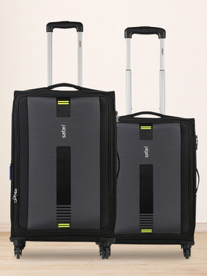 SAFARI GAMMA Set of 2 (Small 55cm | Medium 65cm) 4W Expandable  Check-in Suitcase 4 Wheels - 26 inch