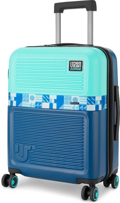 Urban Jungle by Safari Pool Blue Cabin Suitcase 8 Wheels - 20 inch