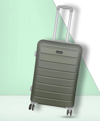 Outpack Hard Sided PP, ABS 8 Wheel Spinners Telescopic Trolley Unbreakable Suitcase Expandable  Check-in Suitcase 8 Wheels - 24 inch