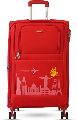 Timus Salsa Plus 78 cm with Spinner Wheels,Large Cabin Size Travel Luggage TSA Lock Expandable  Cabin Suitcase 8 Wheels - 28 inch