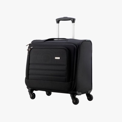 HARISSONS Directorate 2.0 Smart Cabin Black Grey Trolley Bag With Wheel Cabin Suitcase 4 Wheels - 18 inch