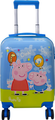 Harsehaj Products 16 Green Peppa inch Suitcase Trolly Bag Expandable  Check-in Suitcase 4 Wheels - 16 inch