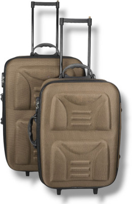 TravelSpy StarBrownX1 Combo 20 & 24 Inch Cabin & Check-in Set 2 Wheels - 24 inch