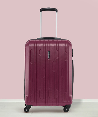 Stony Brook by Nasher Miles Storm Hard-Sided Polycarbonate Luggage Set of 2 Wine Red Trolley Bags (55&65cm) Cabin & Check-in Set 4 Wheels – 24 inch