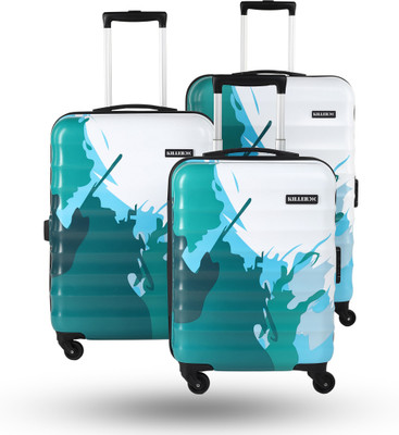 KILLER SPLASHPRINTED Combo set (30 Inch+ 26 Inch+ 22 Inch) Cabin & Check-in Set 4 Wheels - 30 Inch