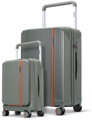 Timus Starlite Premium Wide Handle Polycarbonate Trolley Bag Combo 58,78cm | TSA Lock Cabin & Check-in Set 8 Wheels - 28 inch