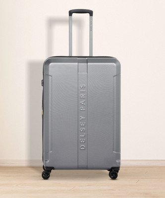 DELSEY PARIS DEPART HS Polycarbonate 66 cm 4 DW Graphite Expandable Hard LuggageTrolley Bag Expandable  Check-in Suitcase 8 Wheels - 26 Inch
