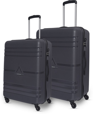 ARISTOCRAT Hard Body Set Of 2 Luggage – Airstop Cabin & Medium (Set Of 2) Periscope, Hardcase, 4 Wheels,7 Year Warranty – Grey For Rs. 2859 @ 80 %