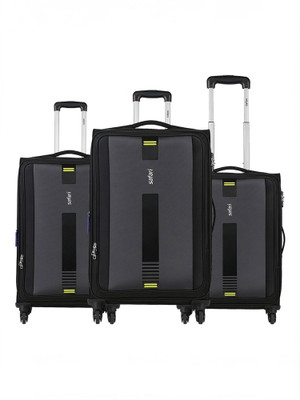 SAFARI GAMMA Set of 3 (Small 57cm | Medium 67cm | Large 77cm) 4W Expandable  Check-in Suitcase 4 Wheels - 30 inch