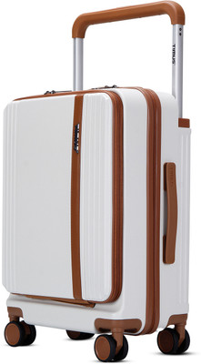 Timus Starlite Premium Wide Handle Polycarbonate Trolley Bag (42L) with USB Port Cabin Suitcase 8 Wheels - 20 inch