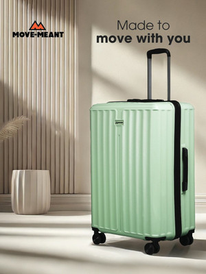 MOVE-MEANT Number Lock Poly Carbonate 360 Degree Trolly Bag For Men & Women Check-in Suitcase 8 Wheels - 24 inch