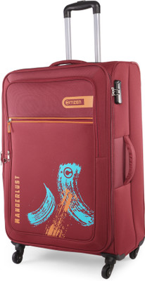 CITIZEN WANDER LUST RED LARGE 75 CM Expandable  Check-in Suitcase 4 Wheels - 30 inch