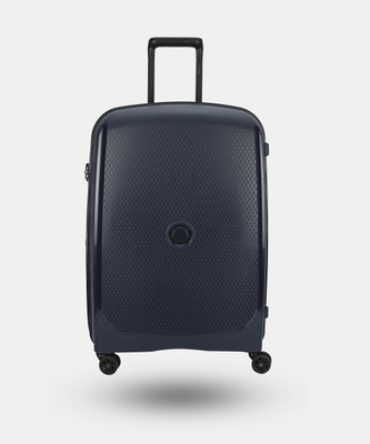 DELSEY Belmont Plus 71 Cm Polypropylene 4 Double Wheel Blue Expandable Hard Suitcase Expandable  Check-in Suitcase 4 Wheels - 27 inch