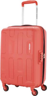 AMERICAN TOURISTER Ellipso 55 cm Coral Red Hard Luggage With Number Lock Check-in Suitcase - 20 inch