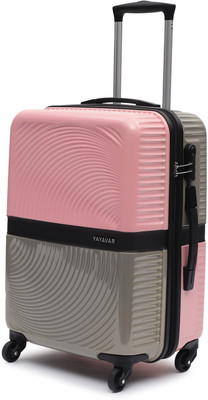 YAYAVAR VENICE - Dual Color Scratch Proof Printed Trolley Bag Check-in Suitcase 4 Wheels - 25 Inch