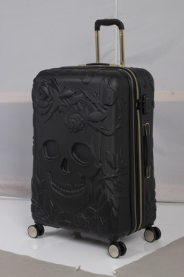 It Luggage Skulls II-2049-Black|Expandable| Hardsided|8 Wheel Trolley Expandable  Check-in Suitcase 8 Wheels - 24 inch