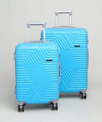 Kandel London Polycarbonate set of 2 Suitcases Small and Medium 4 Wheel Check-In Luggage Cabin & Check-in Set 8 Wheels - 26 inch