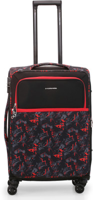 NASHER MILES Bristol Polyester Check-in Luggage 24 Inch Printed Trolley Bag Expandable  Check-in Suitcase 8 Wheels - 24 Inch