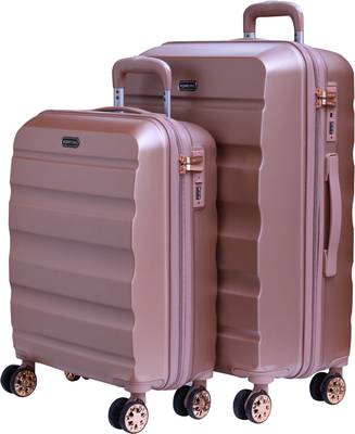 ROMEING VENICE Polycarbonate Set of 2 55 65 cm Rose Gold Hard