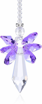 Discount4product glass car hanging purple Car Hanging Ornament(Pack of 1)