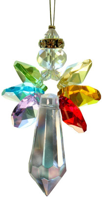 LightWave LW crystal glass crystal car hanging sun catcher beautiful A2 Car Hanging Ornament(Pack of 1)