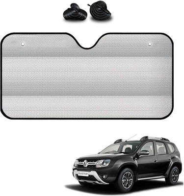 COSMOGEAR Windshield, Dashboard, Rear Window Sun Shade For Renault Duster(Silver)
