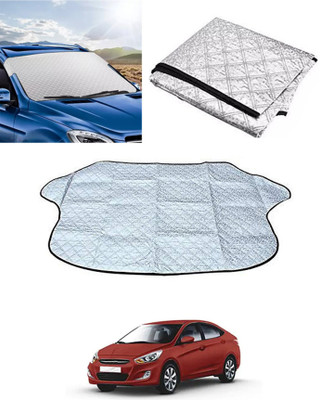 MATIES Windshield Sun Shade For Hyundai Verna(Silver)
