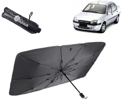 Selifaur Dashboard, Rear Window, Sun Roof, Windshield Sun Shade For Ford Ikon(Black)