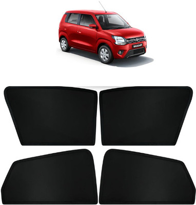 RAKRISH Rear Window, Side Window Sun Shade For Maruti Suzuki WagonR(Black)