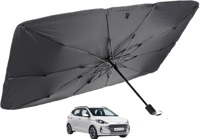 MOCKHE Windshield Sun Shade For Hyundai Grand i10 NIOS(Silver)