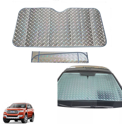 AUTO PEARL Dashboard, Windshield Sun Shade For Ford Endeavour(Grey)